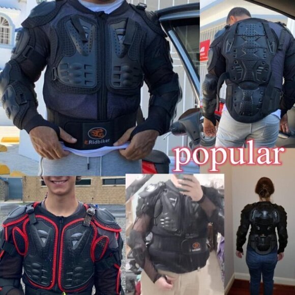 Ridbiker Full Body Armor Protector Removable Racing Jacket Motocross‎ Size 3XL - Picture 7 of 9